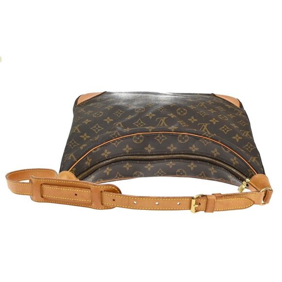 LOUIS VUITTON Boulogne 35 Shoulder Bag Monogram Leather Brown